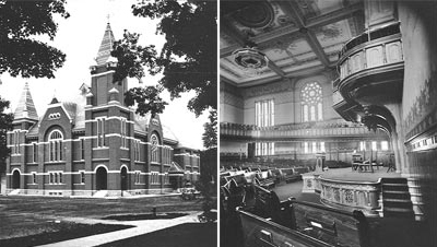 First Presbyterian, exterior and interior