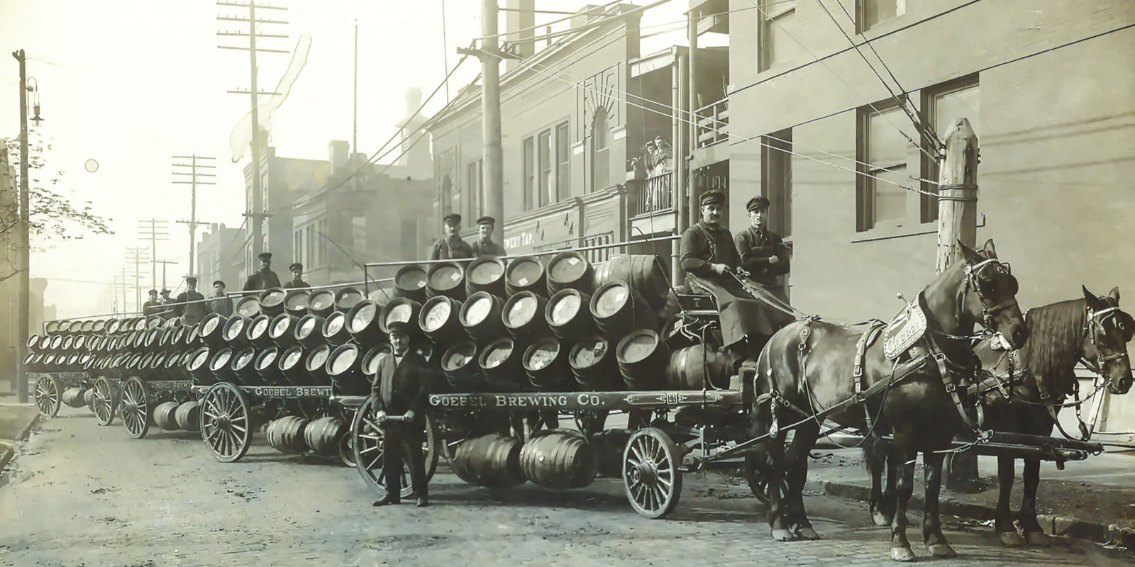 Goebel Brewing Company wagons