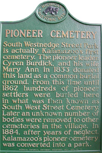 Pioneer Cemetery Historical Marker