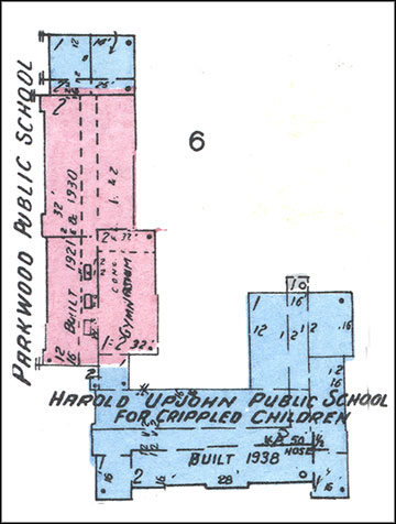 Sanborn Fire Insurance Map from Kalamazoo, Michigan, 1932-1958