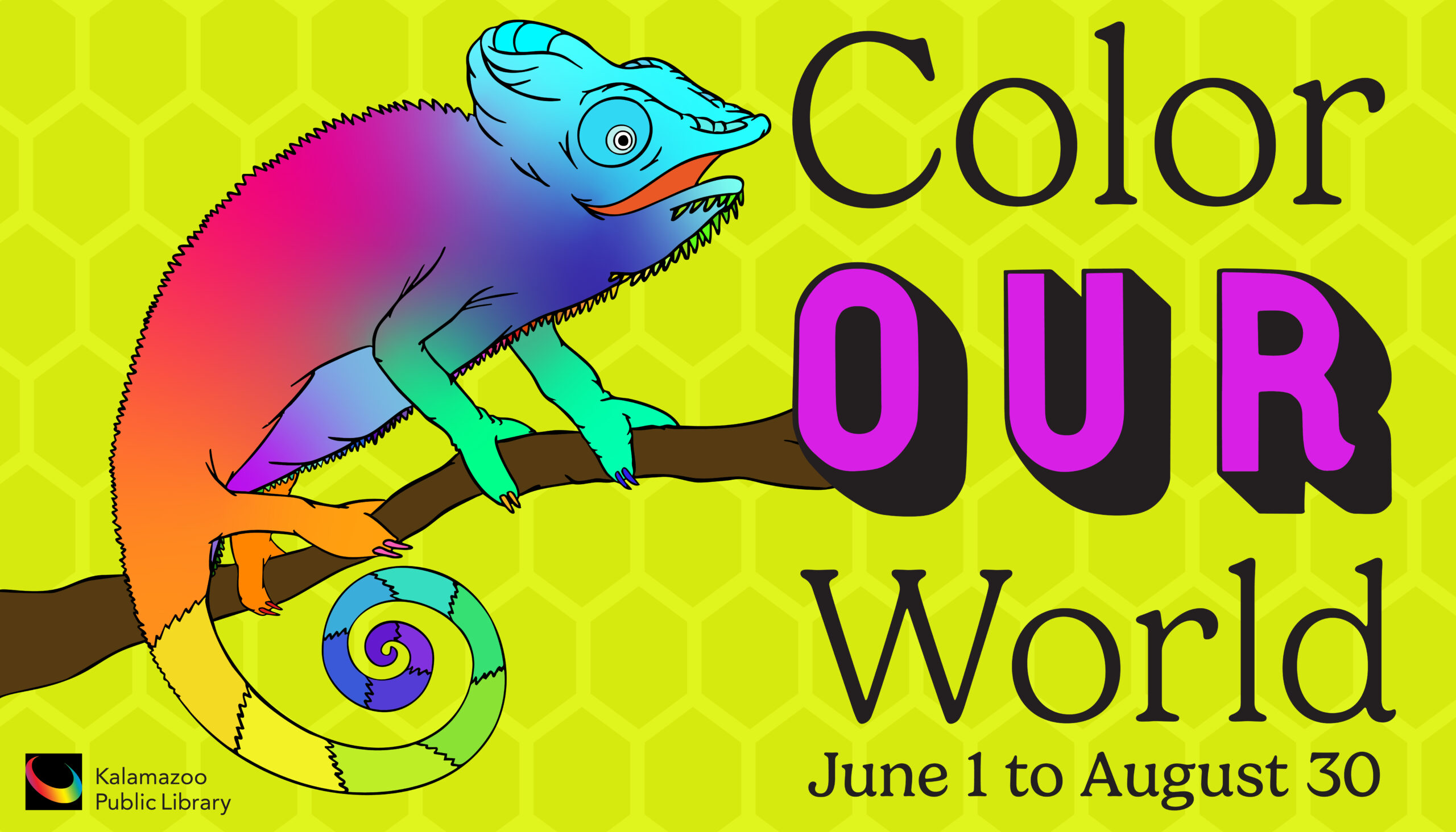summer reading challenge: color our world. june 1 to august 30.