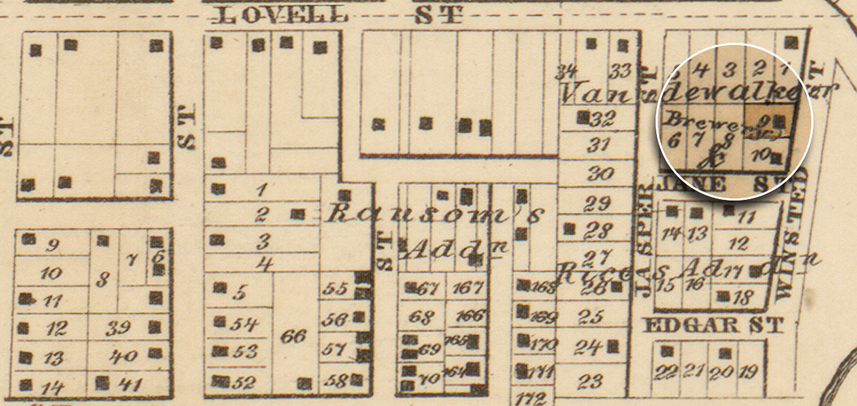 Portage Brewery c. 1861. 