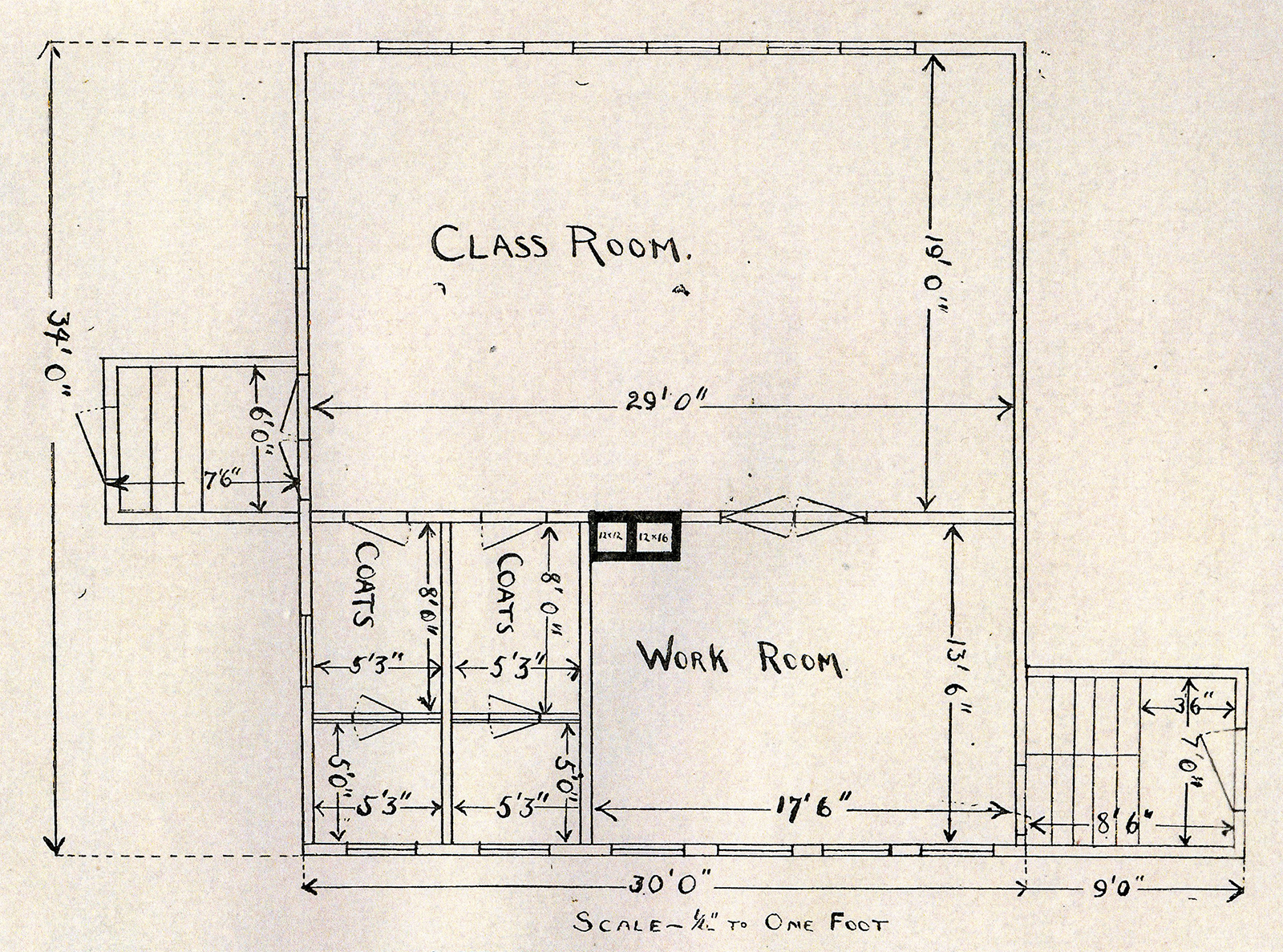 Oakwood Schoolhouse floorplan
