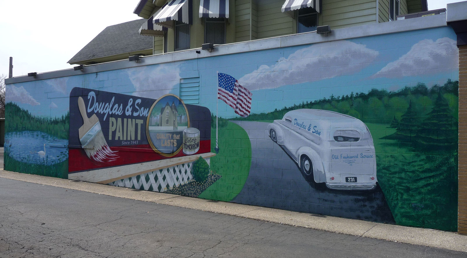 Douglas & Sons Paint Store Mural
