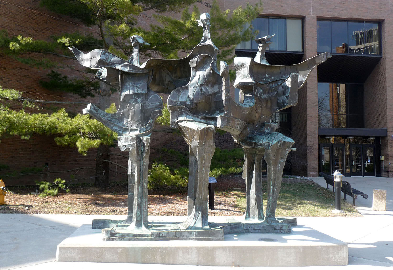 three figures sculpture