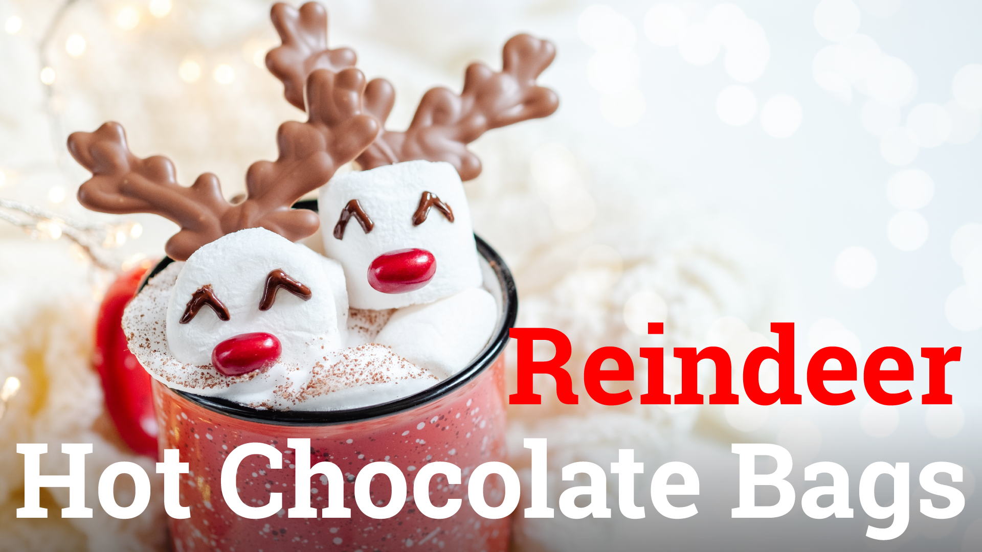 Reindeer Hot Chocolate Bags