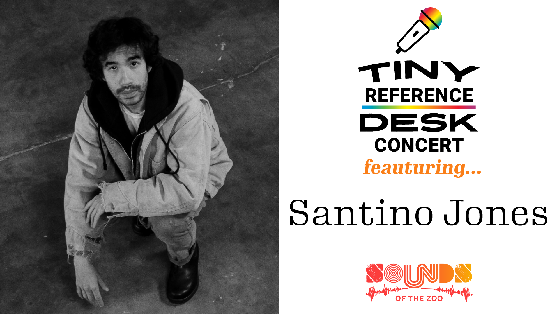Tiny reference desk concert featuring Santino Jones