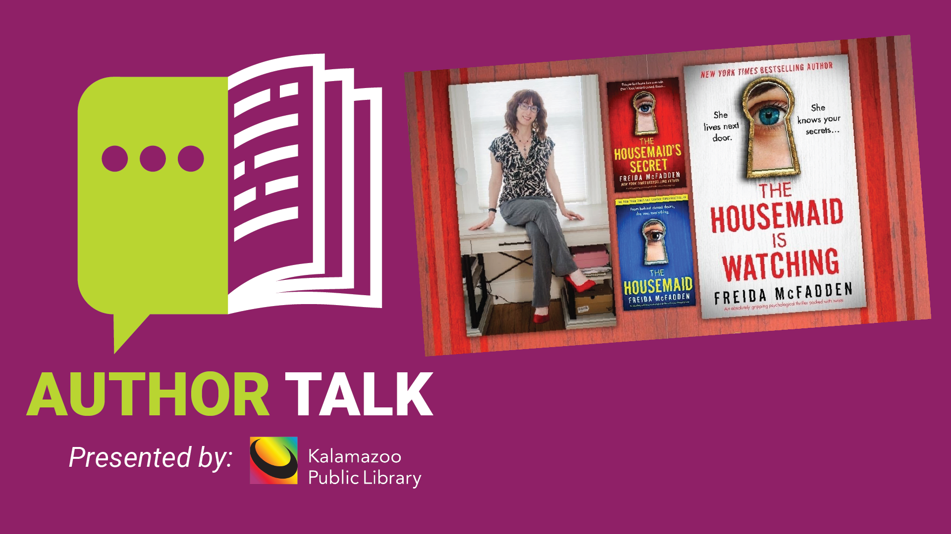 Psychological Thrillers and the Queen of Twists– An Author Talk with Freida McFadden
