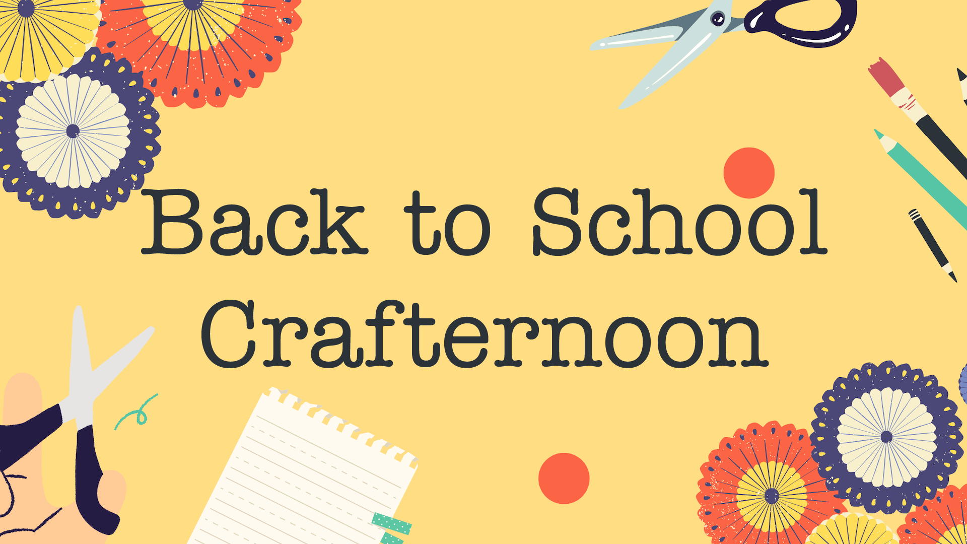 Back to school crafternoon