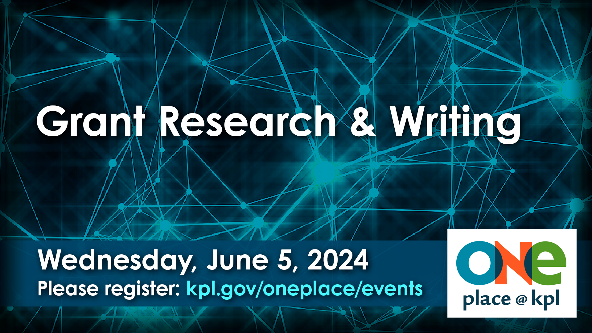 Grant research and writing. ONE place