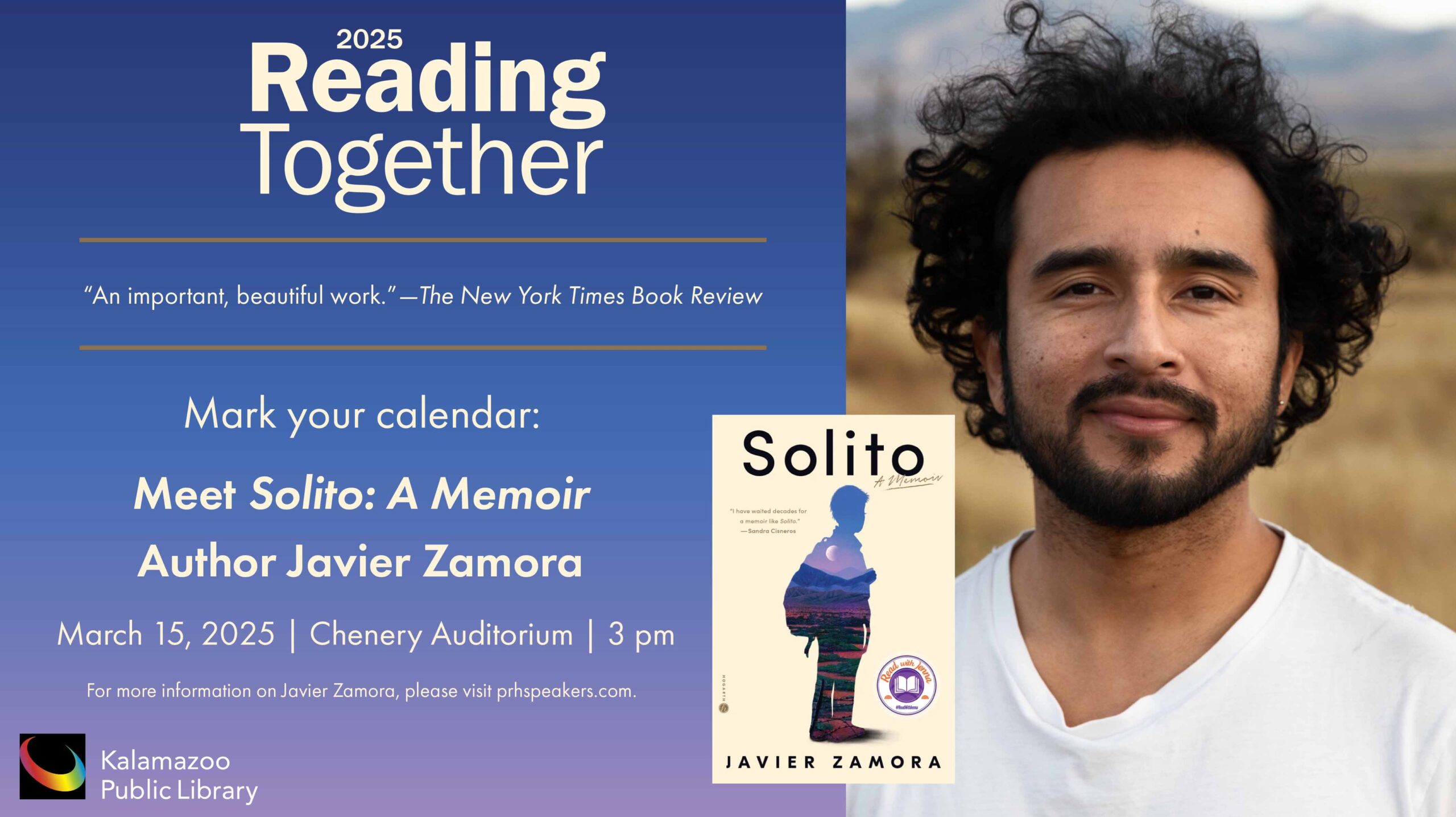 reading together 2025 solito by javier zamora