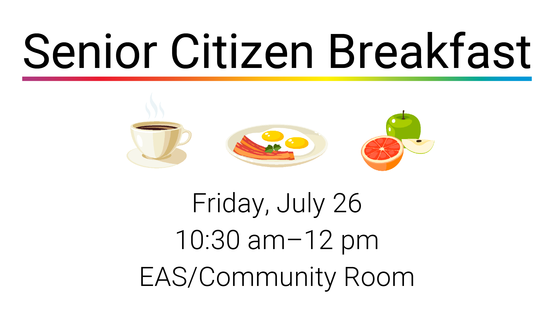 Senior Citizen Breakfast