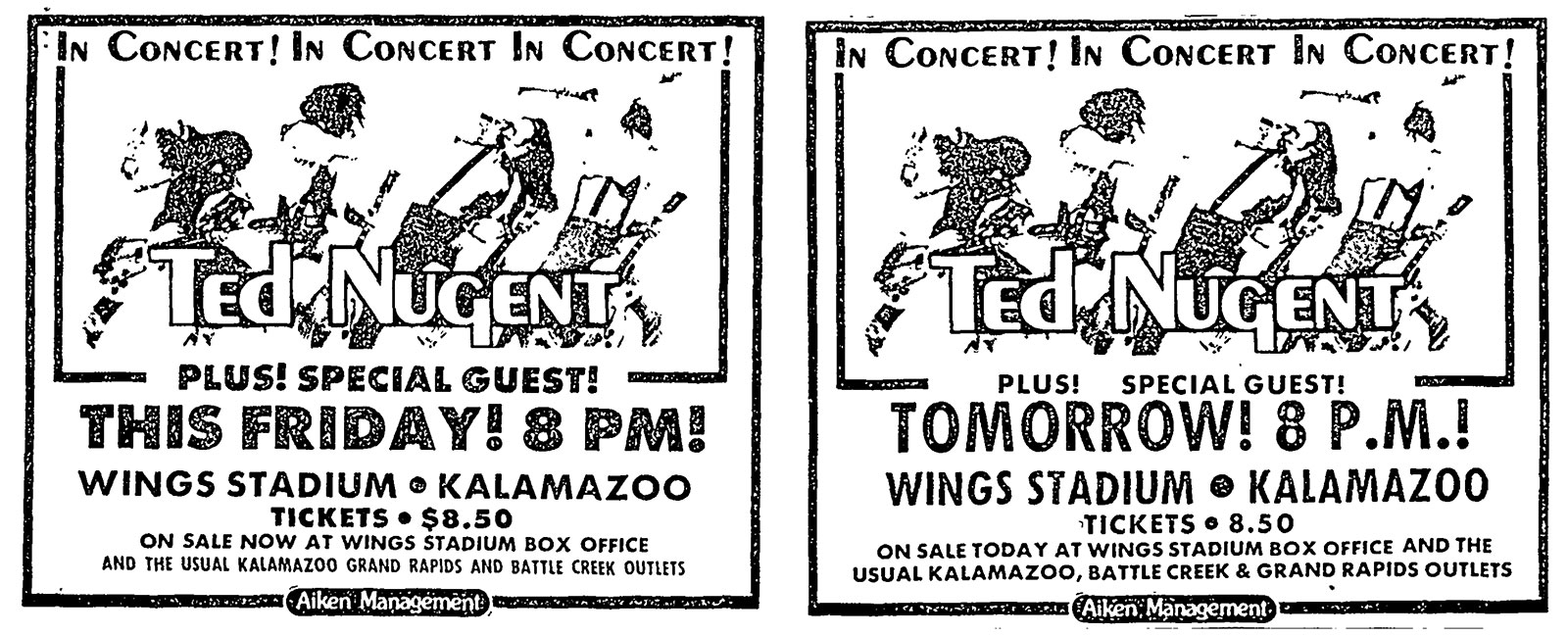 Ted Nugent at Wings Stadium (12/1/1978) — Kalamazoo Public Library