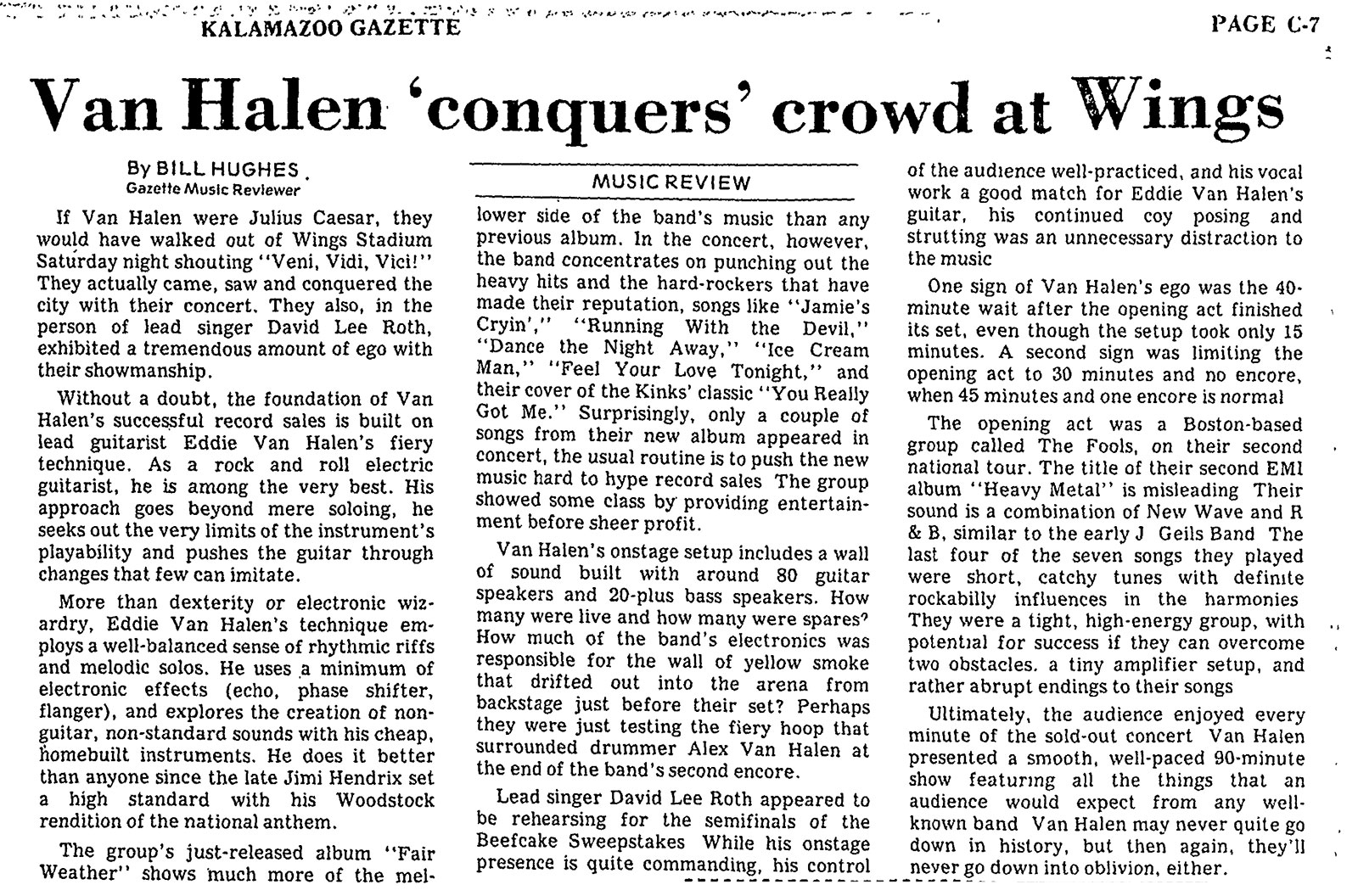 Van-Halen-Gazette-26-May-1981