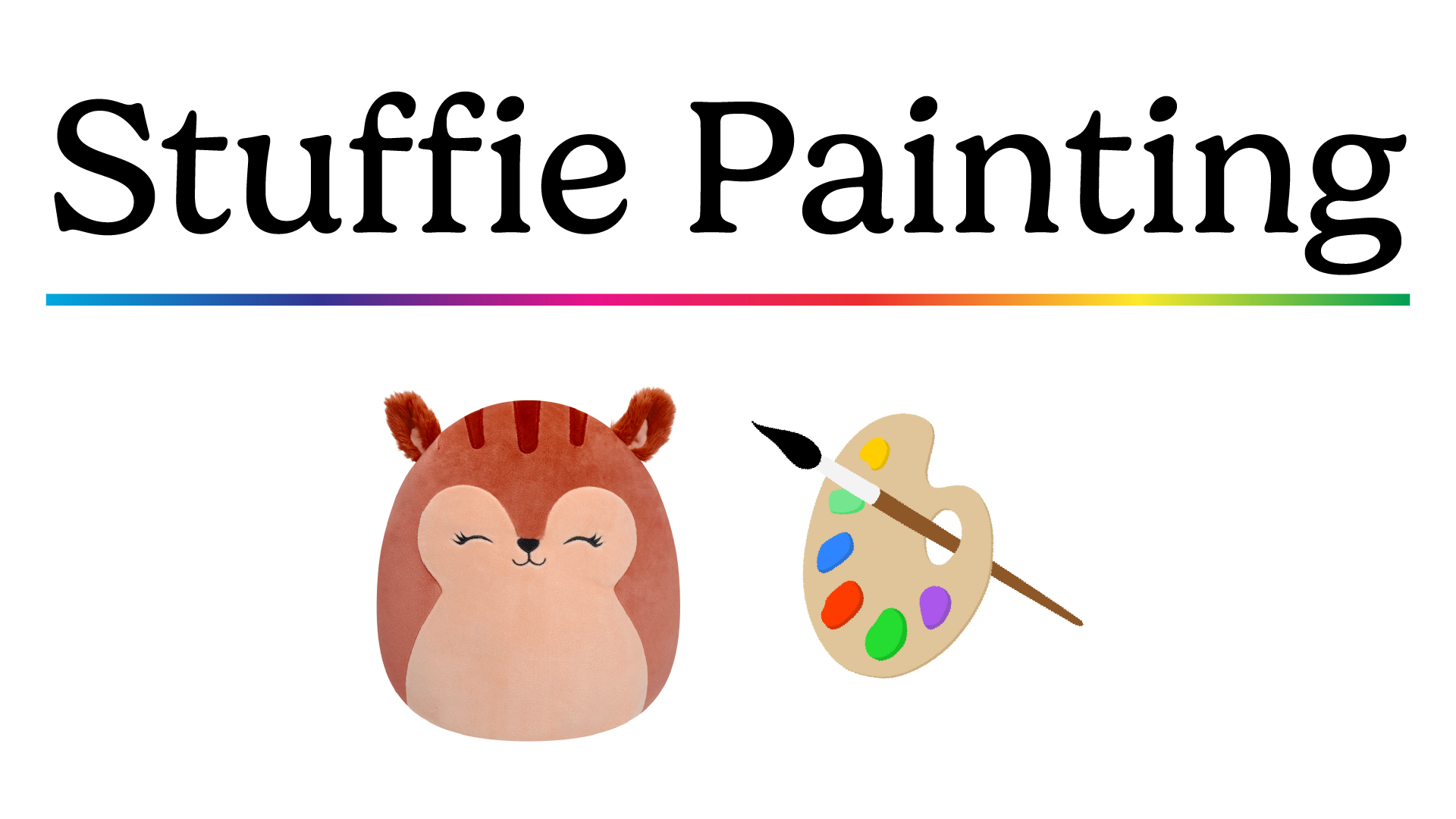 stuffie painting stuffed animal painting