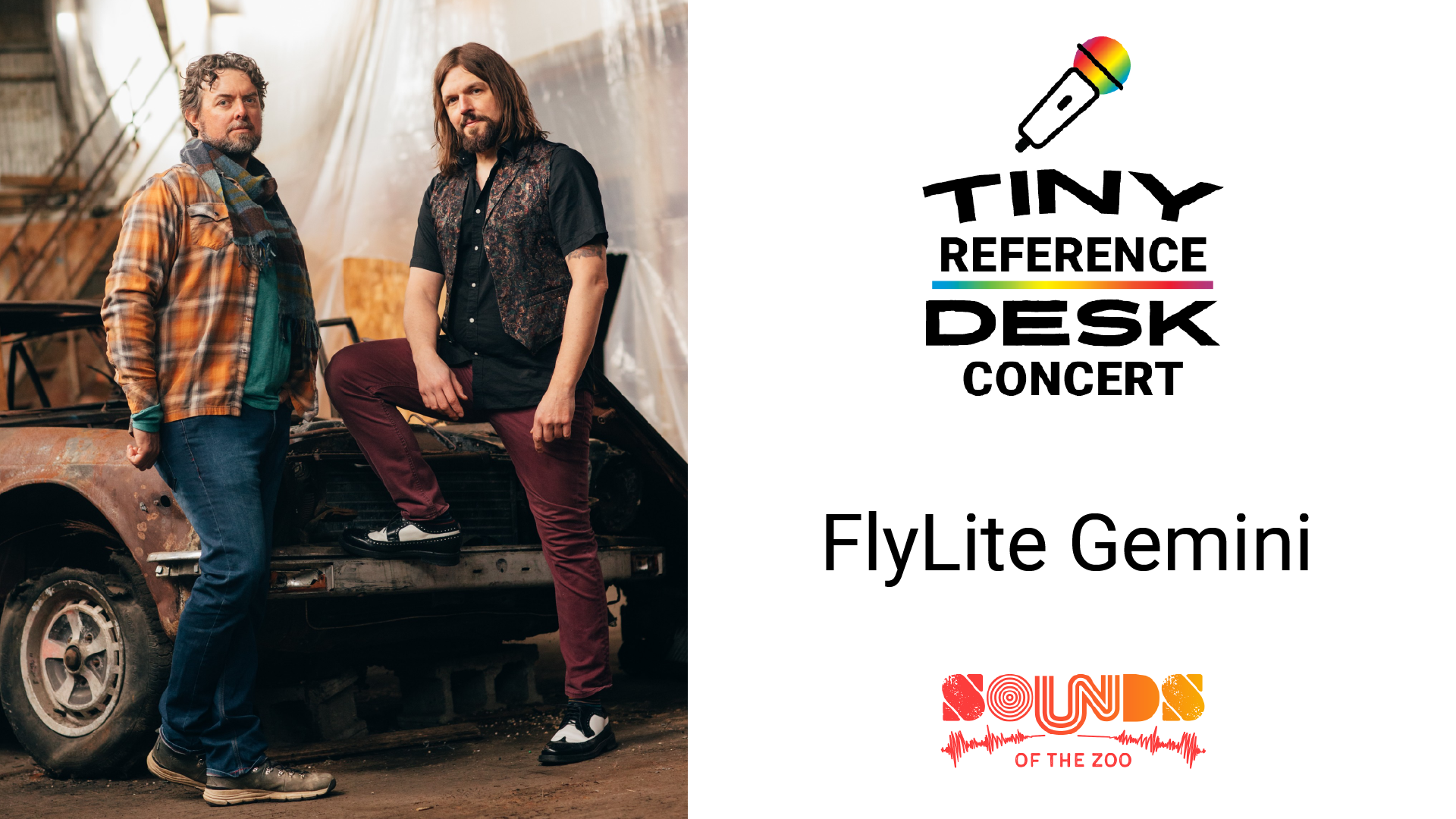 Tiny Reference Desk Concert. November 1: Alt Folk/Blues Rock duo FlyLiteGemini