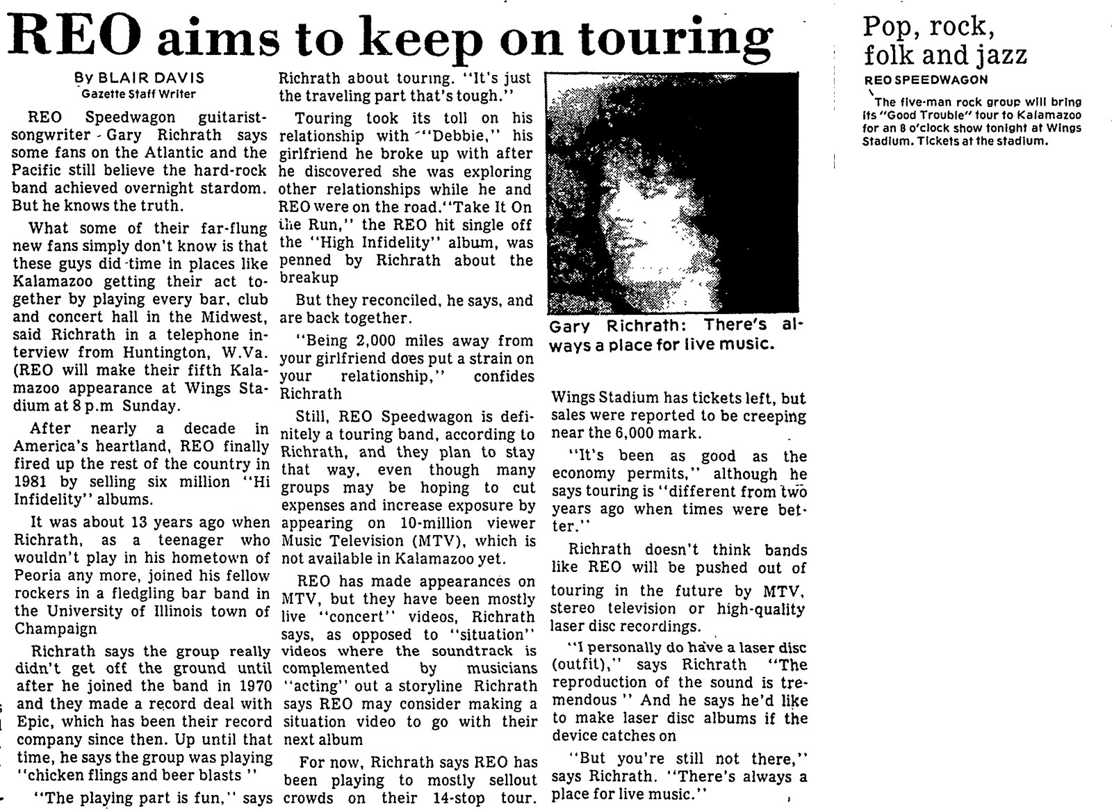 REO-Speedwagon-Gazette-25-27-March-1983