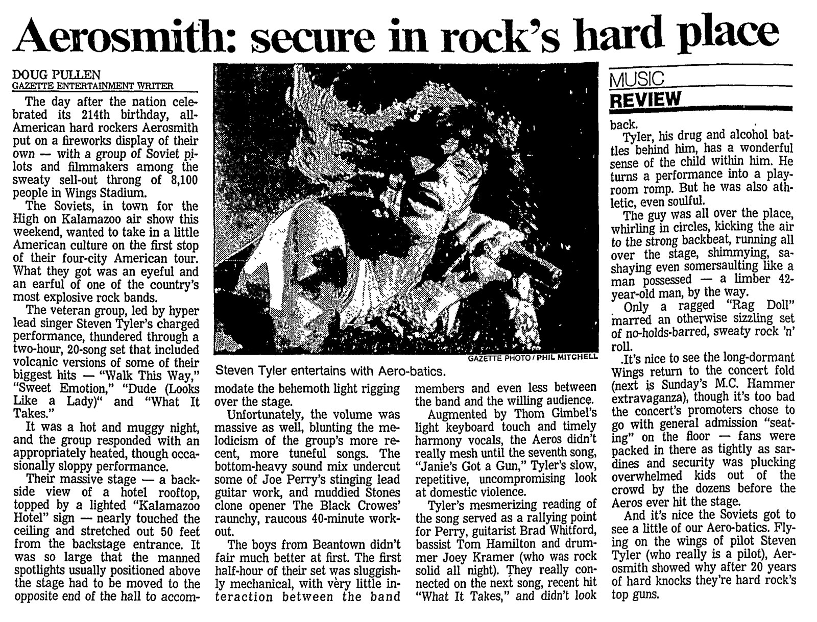 Aerosmith-Gazette-6-July-1990