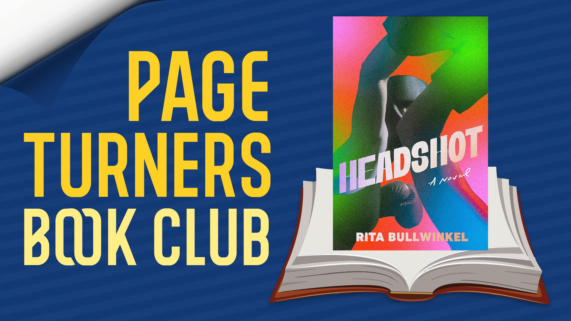 page turners book club. February: Headshot by Rita Bullwinkel