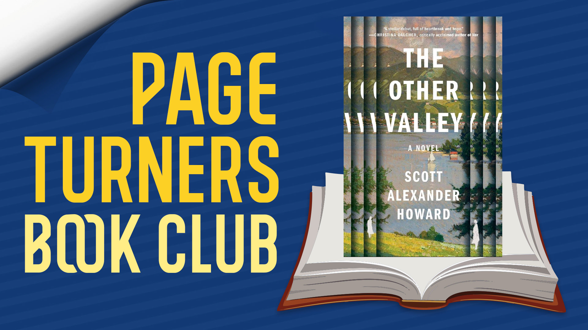 page turners book club. January: The Other Valley by Scott Alexander Howard