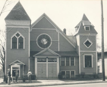 Front view of 1030 Portage Street.