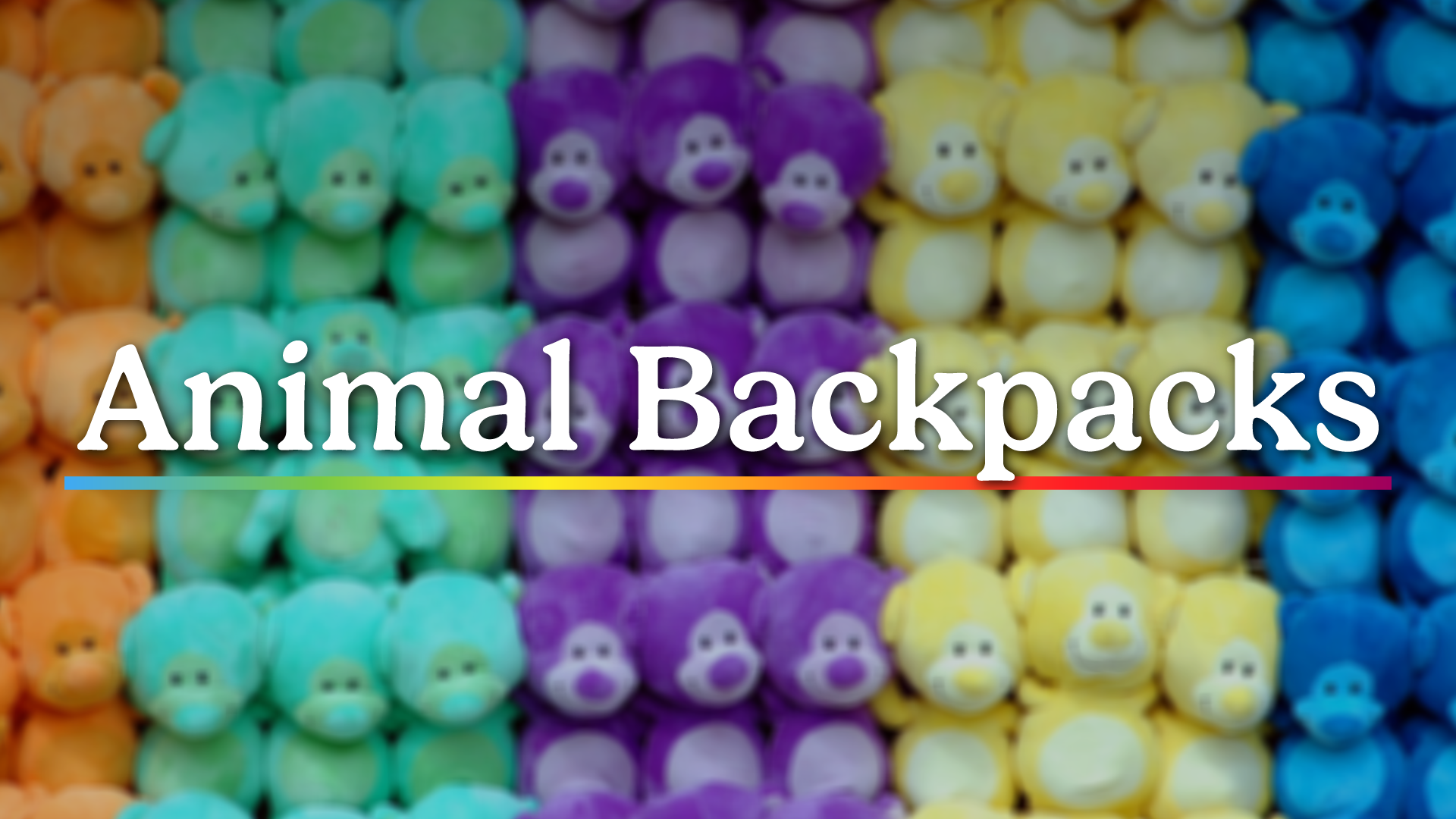animal backpacks