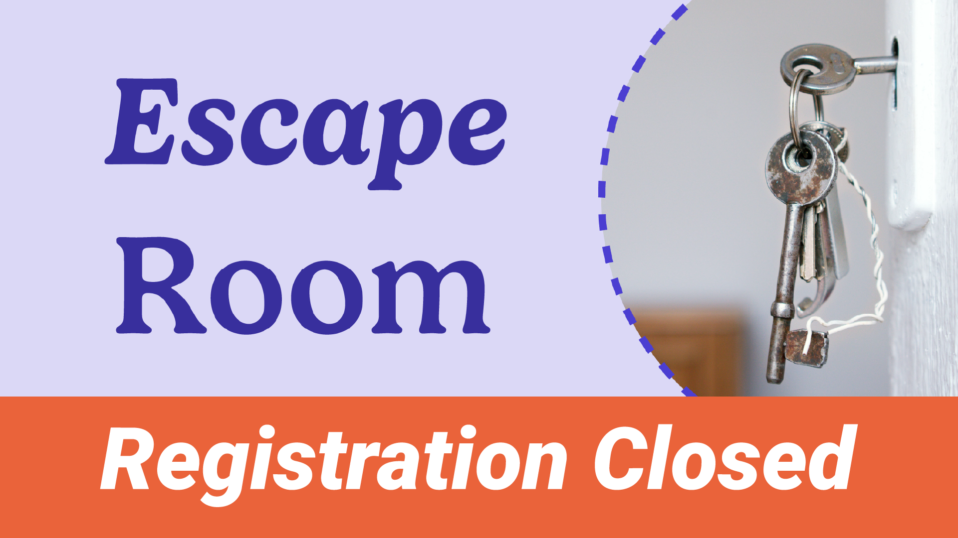 escape room: registration closed