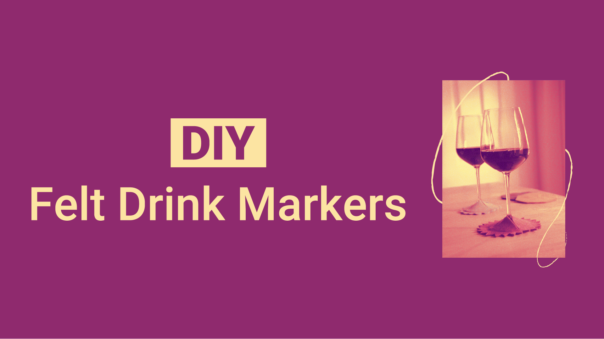 DIY Felt Drink Markers