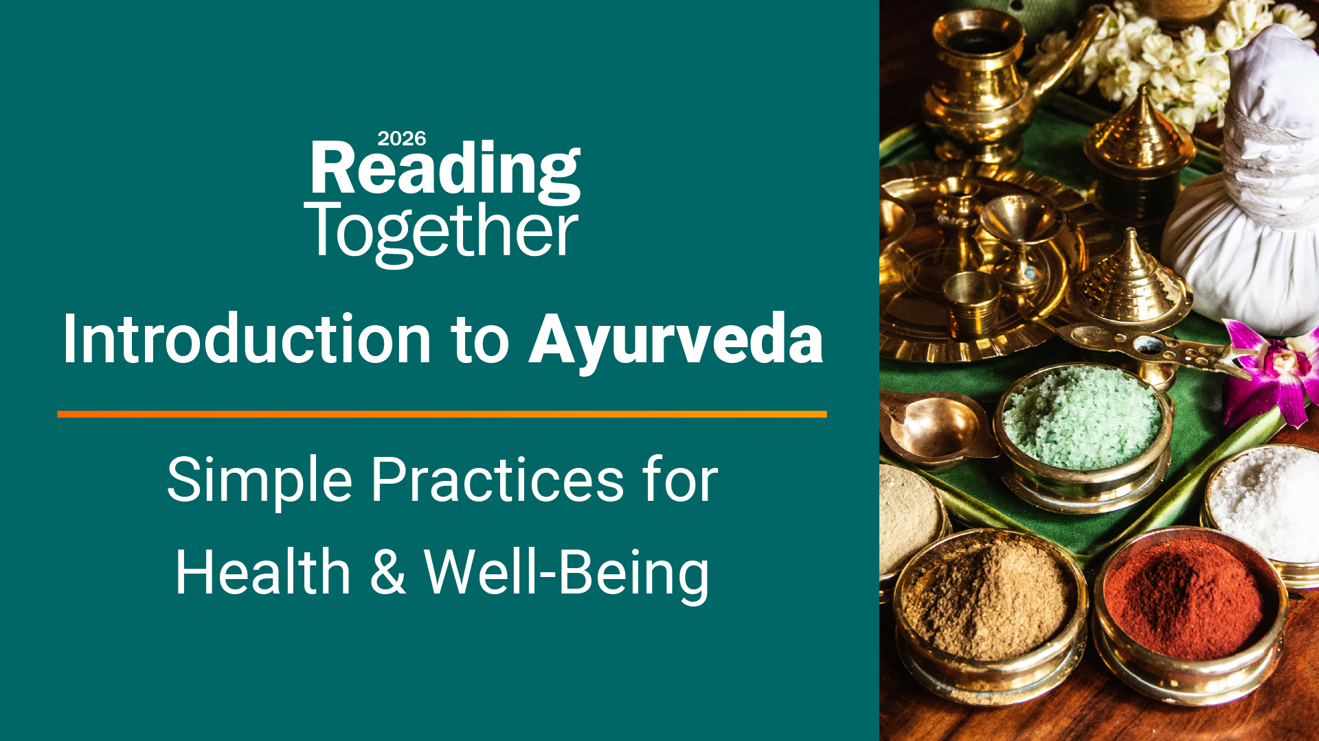 reading together 2026. introduction to ayurveda