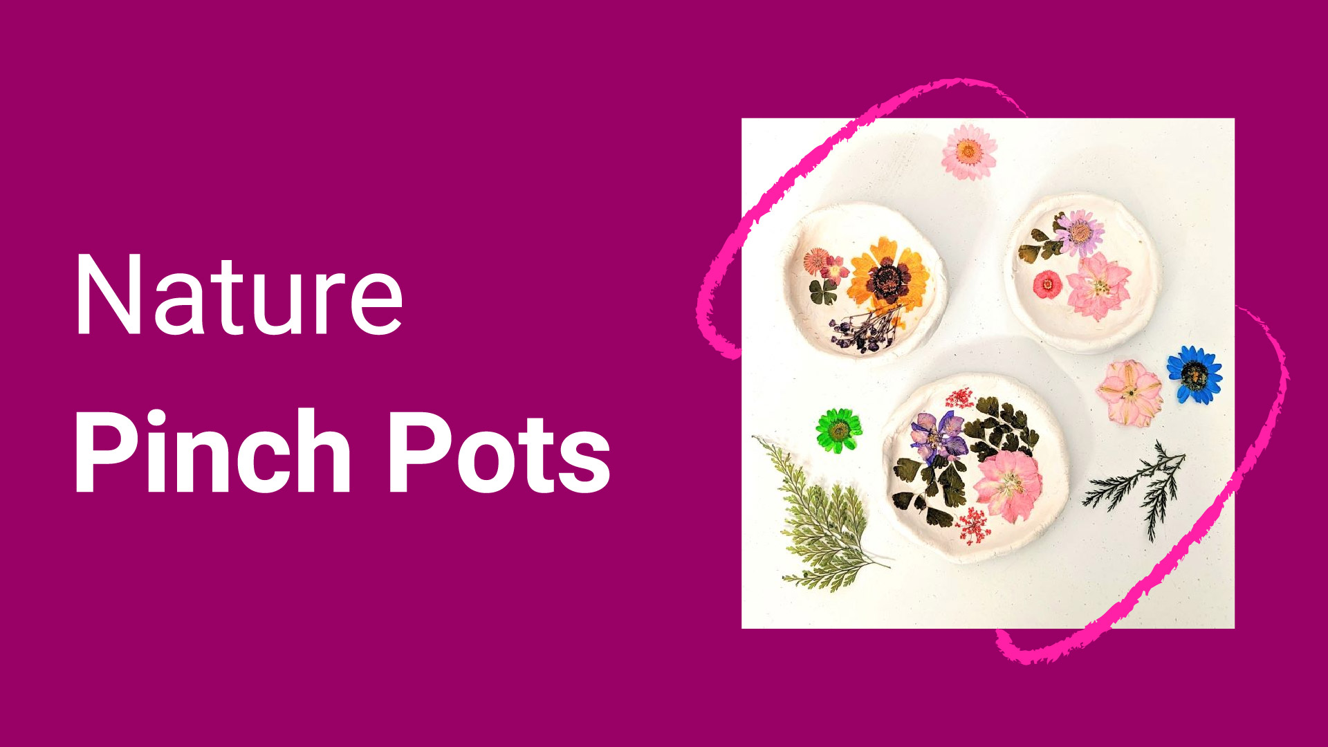 nature pinch pots