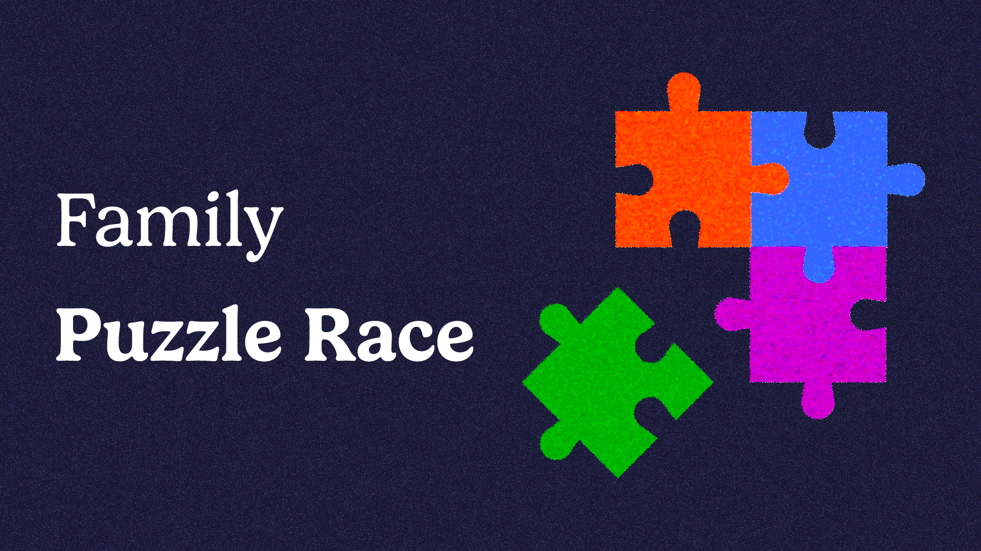 family puzzle race