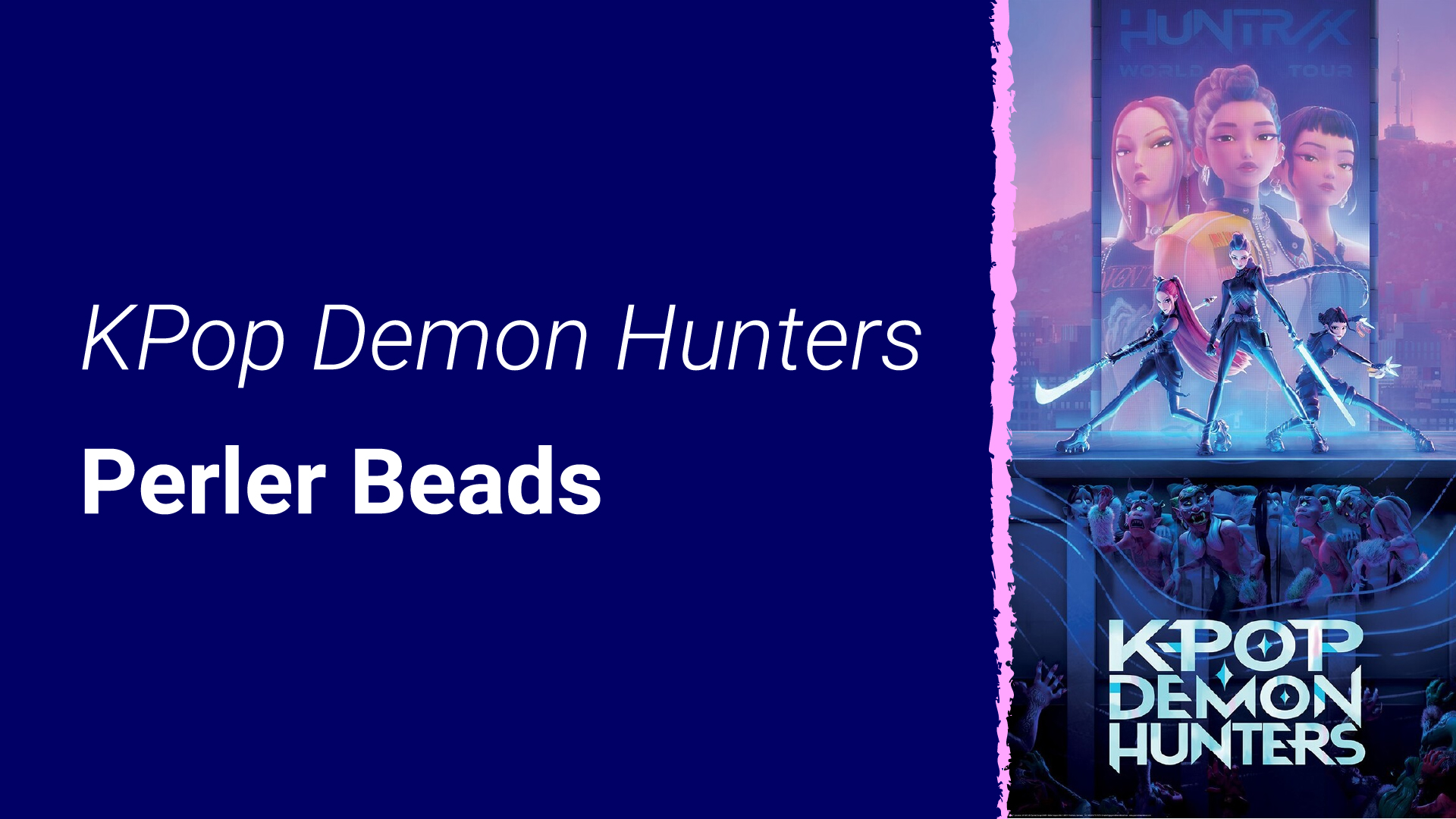 kpop demon hunters perler beads