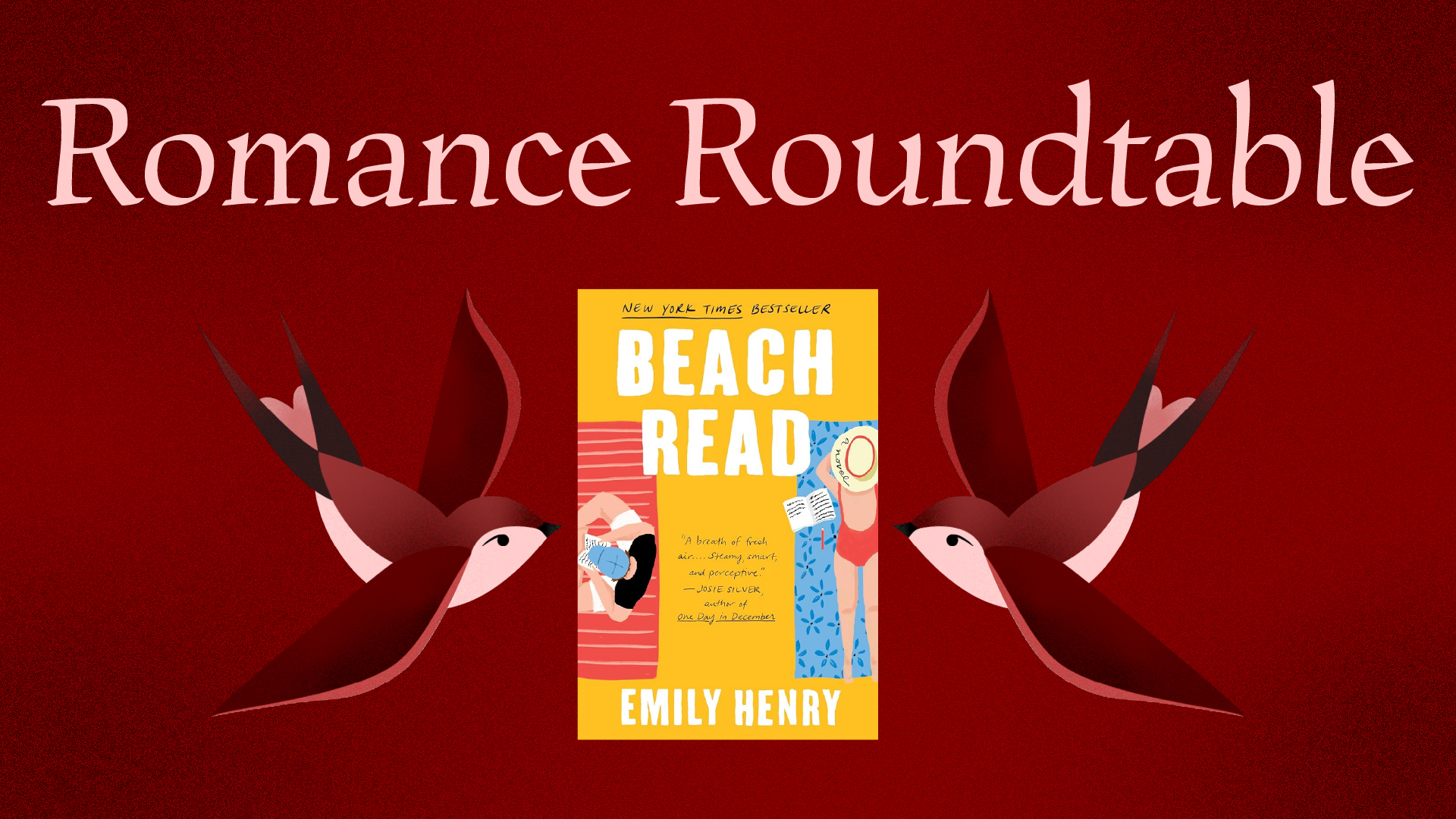 romance roundtable. "beach read" by emily henry.
