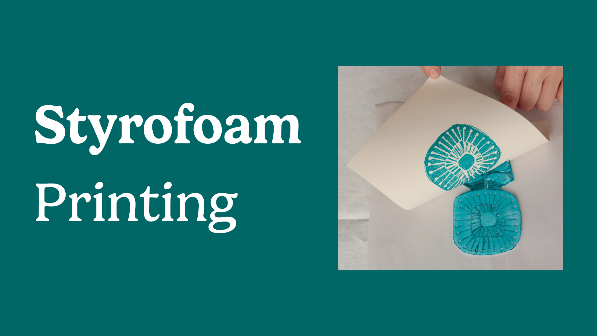 styrofoam printing