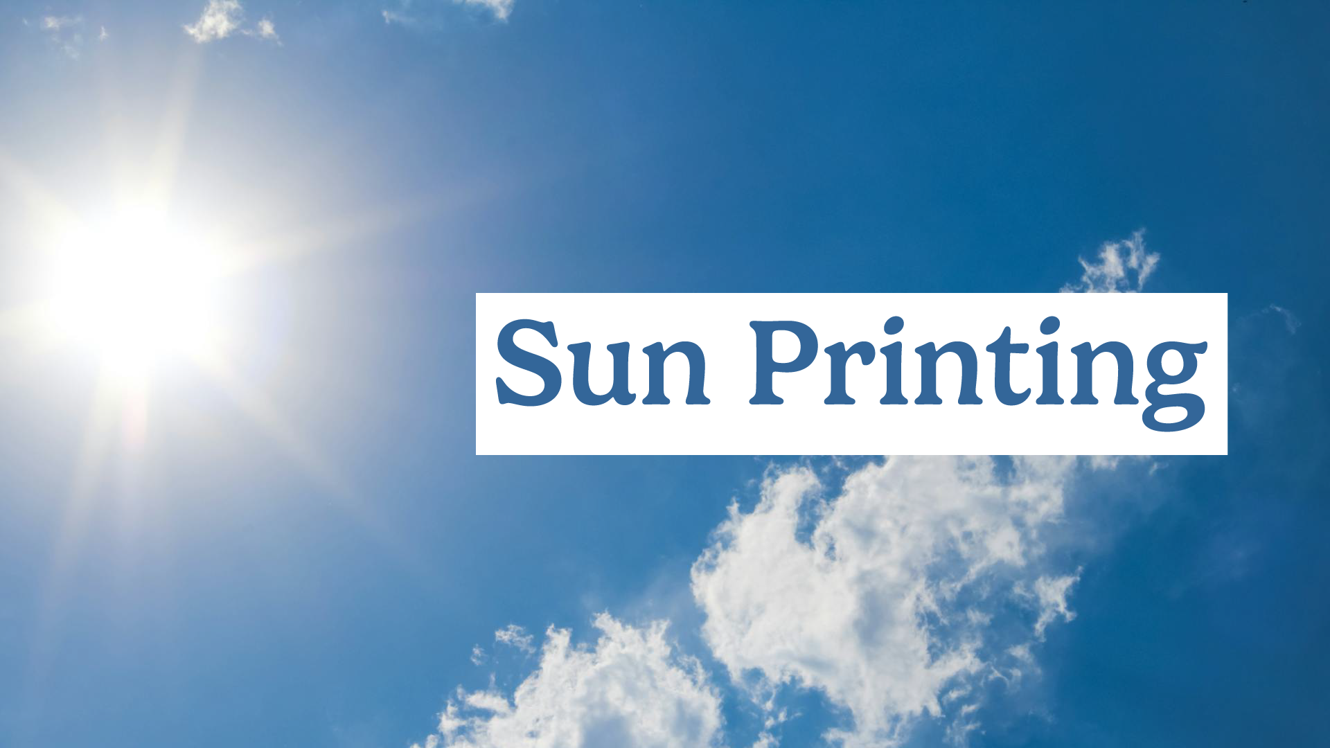sun printing